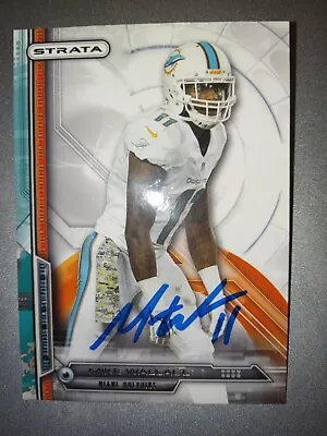 2014 Mike Wallace Autographed Auto Topps Strata NFL Card • $22