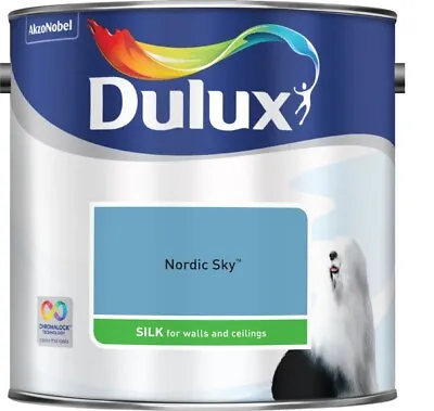£22.99 • Buy Dulux Smooth Creamy Emulsion Silk Paint Nordic Sky 2.5L - Walls & Ceiling 