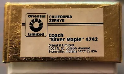 N Oriental Limited Brass California Zephyr Coach # 4742 Silver Maple • $65