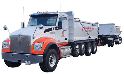 Dcp First Gear 1/64 Knife River Kw T880 Quad-axle Dump&rogue Transfer Dump Tt&c • $159.95