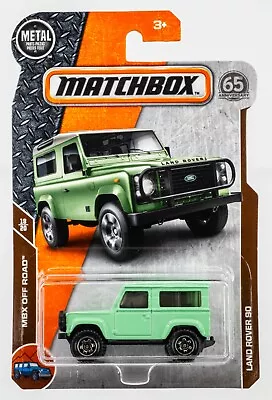 2018 Matchbox #118 Land Rover 90 PASTEL GREEN | 65th LOGO | FSC • $2.99