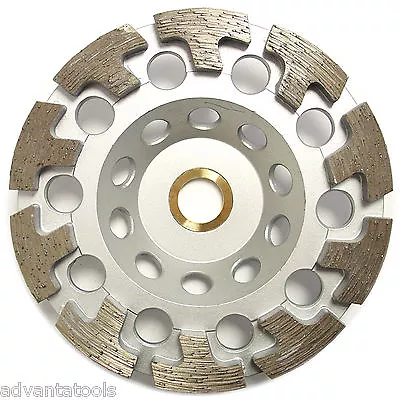 5” Premium Diamond Cup Wheel T-segment Grinding Concrete Stone 7/8 -5/8” Arbor • $39