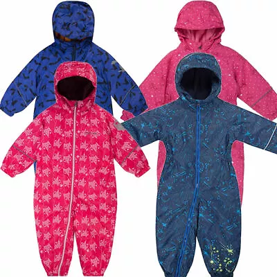 Regatta Splat Printed Fleece Lined Snowsuit Waterproof All-in-one Suit • £13.87