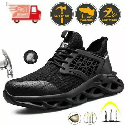 Mens Waterproof Indestructible Work Boots Sports Steel Toe Safety Shoes Sneakers • $40.47