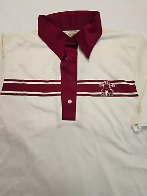 New Vintage Alabama Club Crimson Tide Football Booster Polo Russell Athletic • $49.99