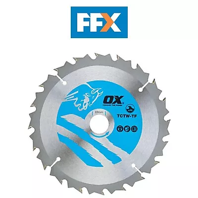 Ox Tools OX-TCTW-TF-1361020 Thin Kerf Wood Cutting Blade 136mm X 1.5 X 10 X 20T • £9.51