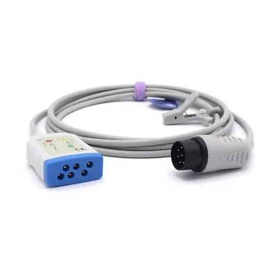 Nihon Kohden Cardiolife Lifes Compatible ECG Trunk Cable 3leads IEC 8PIN • $22