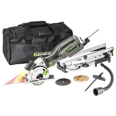 Genesis Control Circular Saw Kit Laser-Light Cutting Guide Blade Wrench Storage • $112.62