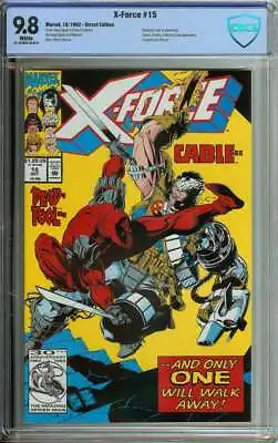 X-force #15 Cbcs 9.8 White Pages // Deadpool Appearance Marvel 1992 • $80