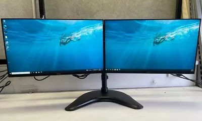 Dual Dell 24  Monitor  Black • $329