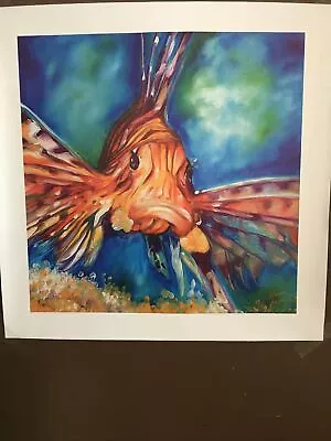 Marcia Baldwin Lion Fish II Signed Numbered Seriolithograph Colorful Amazing • $24.99