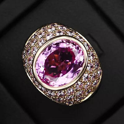 Striking Baby Pink Sapphire 9.80Ct 925 Sterling Silver Handmade Rose Gold Rings • $32.99