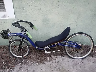 Optima Low Baron Recumbent Bike Blue • $1600