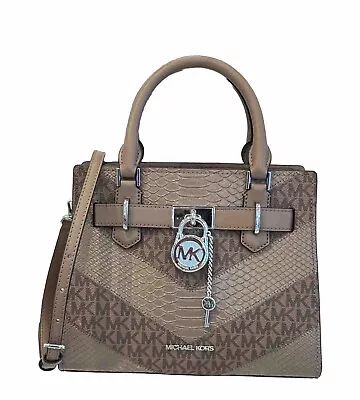 Michael Kors Hamilton Small Satchel Shoulder Bag Exotic Mk Dusk Multi • $119.80