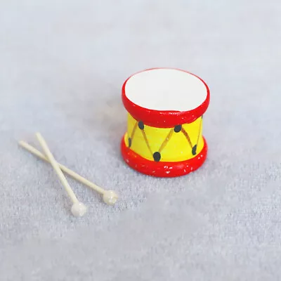 Dollhouse Mini Furniture Children's Room Accessories Ornaments Small Drums • $15.42