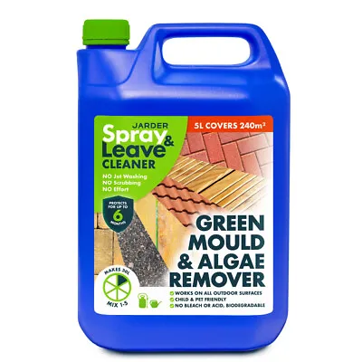 £19.45 • Buy Patio Decking Fence Drive Cleaner Algae Green Mould Killer Spray & Leave Jarder