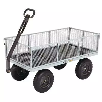 Gorilla Carts 6 Cu. Ft. 1000 Lb. Steel Tow-Behind Garden Cart • $242.74