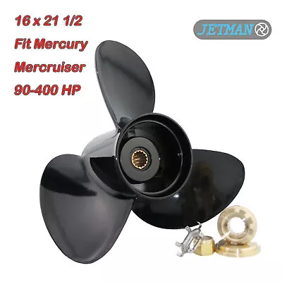 For Mercury Mercruiser 150-300HP Propeller 16x21 1/2  Pitch 15 Spline Aluminum • $284.56