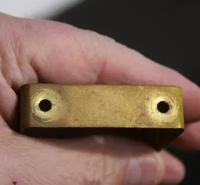 Vintage 2 1/16  Brass TALL Gauge Mounting Bracket - D7 • $14