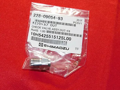 Shimadzu Outlet Check Valve For LC-6A/6AD/8A/10AS/20AR; 228-09054-93 • $50