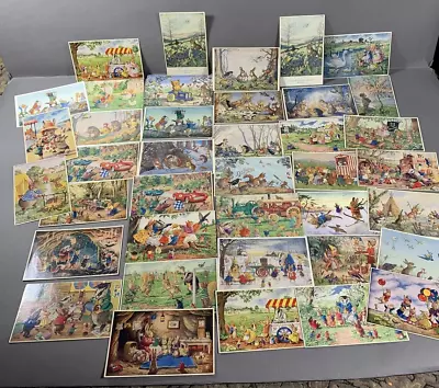 Vintage Lot Of 60 Postcards Whimsical Animals The Medici Society Helps Brett • $49.95