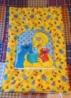 Vtg Sesame Street Toddler Kids Sleeping Bag Elmo Cookie Monster Big Bird 26 X 40 • $25