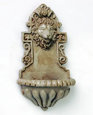 1:12 Dollhouse Miniature Garden Pool Lion Head Wall Decor Accessorie Resin Model • $8.99