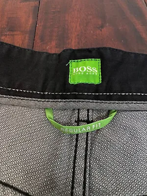 Hugo Boss Maine Regular Straight Chino Jeans W 40 L 32 Stretch Black Zip Fly • $55