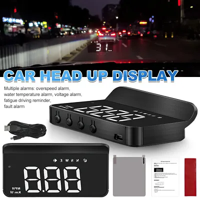 £21.99 • Buy Car HUD Head Up Display Digital GPS Speedometer Universal MPH KMH Speed Alarm UK