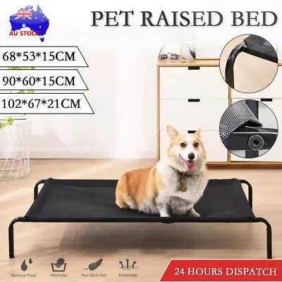 $18.99 • Buy Heavy Duty Pet Raised Bed Elevated Trampoline Hammock Cat Dog Raised Deluxe AU  