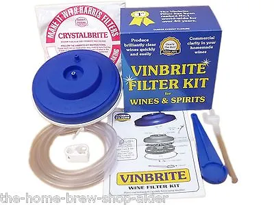 Wine Filter - Harris Vinbrite Filter Kit - Home Brewing - Wine Making - NEW • £28