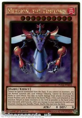 PGL2-EN034 Metaion The Timelord Gold Rare 1st Edition Mint YuGiOh Card • $1.23