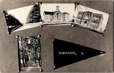 RPPC Multi Views Sights Of Monona IA Real Photo Vintage Postcard H52 • $14.99