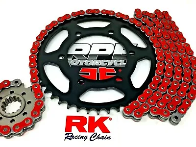 Red 06-10 Suzuki GSXR600 RK MAX-X 520 15/45 EQA EXTENDED Chain And Sprockets Kit • $239.95