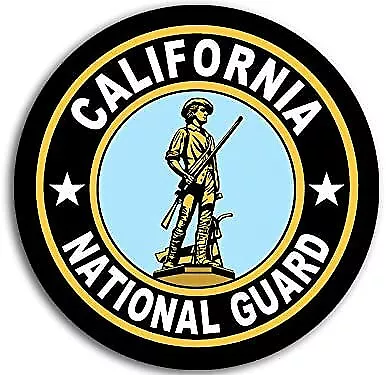 3 Inch Round California National Guard Seal Sticker (Logo Insignia Army US CA) • $9