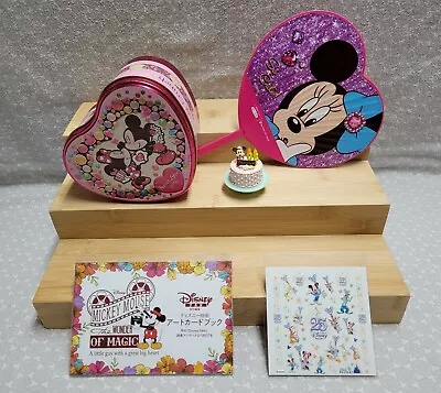 Tokyo Disney Resort Mickey Minnie Mouse Tin Postcard Fan Cake Mixed Lot 5 Pcs • $25.99