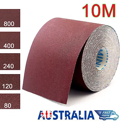 10M Emery Cloth Roll Aluminium Oxide Sanding Sandpaper 80 120 240 400 800Grit 4  • $23.29