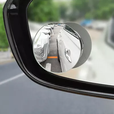 2Pcs 360° Car Wide Angle  Auxiliary Blind Spot Mirror Rear View Convex Mirror • £6.72