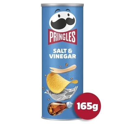 £18.99 • Buy  TUBES PRINGLES SALT & VINEGAR FLAVOUR CRISPS 6 X 165g