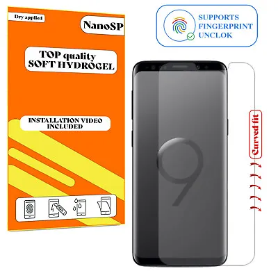 Screen Protector For Samsung Galaxy S9 PLUS Hydrogel Cover - Clear TPU FILM • £3.98