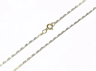 £27.99 • Buy 9ct Gold Fine Lightweight Trace Chain Necklace 16  18  20 