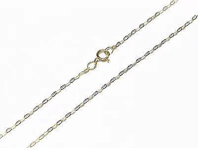 £27.99 • Buy 9ct Gold Fine Lightweight Trace Chain Necklace 16  18  20 