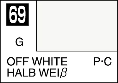 Mr. Hobby Mr. Colour - 069 - Off White 10ml Acrylic Model Paint • £1.99