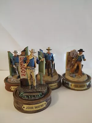 Franklin Mint John Wayne Statues-Lot Of 4 • $60