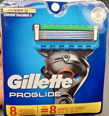 Gillette Proglide Razor Blade 8 Refills Cartridges -Factory Sealed Pack Made USA • $24.98