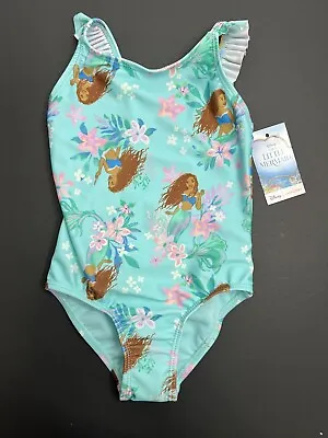 Disney The Little Mermaid Jumping Beans Bathing Suit Girls Size 2T Floral • $17.45