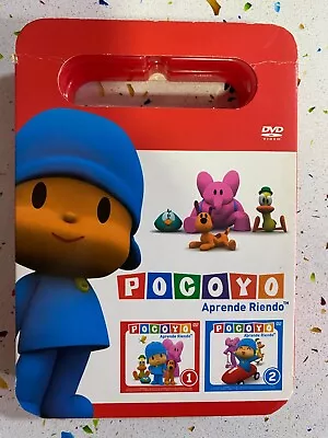 Pocoyo Learn Laughing DVD 1 + DVD 2 (Spanish E English + Pictures To Colour) • £23.71