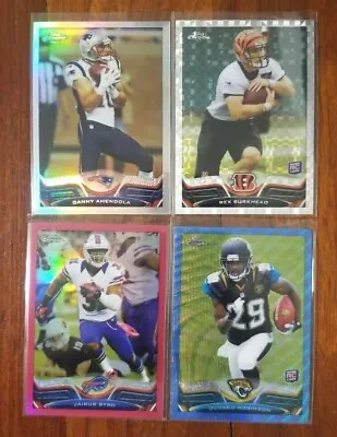 2013 Topps Chrome Refractor Xfractor & Parallel Football Cards Pick Your Player • $0.99