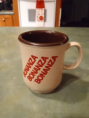 Bonanza  Steak House Plastic Coffee Mug Vintage Rare • $12.50