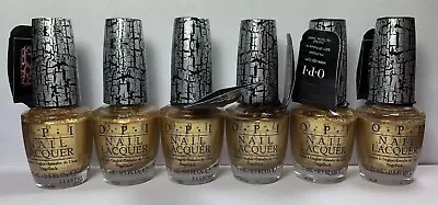 OPI Crackle Nail Polish ✨GOLD SHATTER NL E60 Crackle Lacquer Create 2 Tone👣 • $6.15